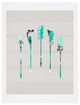 Deny Designs Iveta Abolina Teal Feathers Art Print