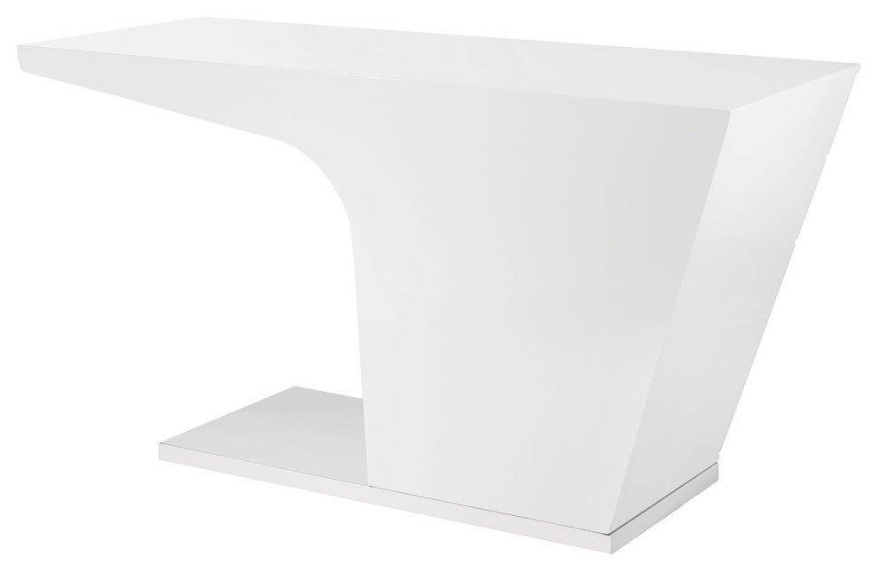 White Warp Office Desk