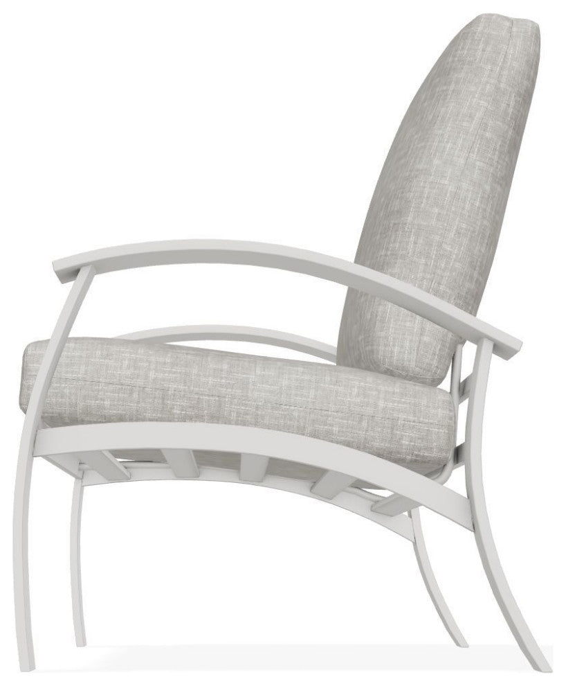 Belle Isle Cushion Deep Seating Outdoor Armchair, Hither Pewter/Snow