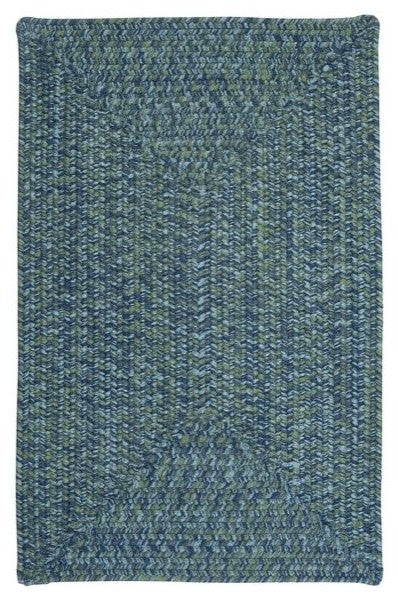Colonial Mills Catalina CA49 Deep Sea Indoor/Outdoor Area Rug, Rectangular 2'x8'