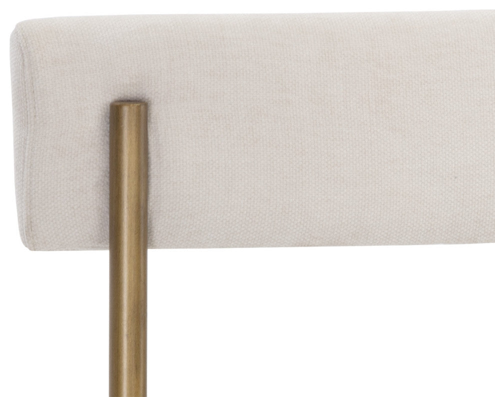 Seneca Dining Chair, Antique Brass, Danny Ivory, Set of 2