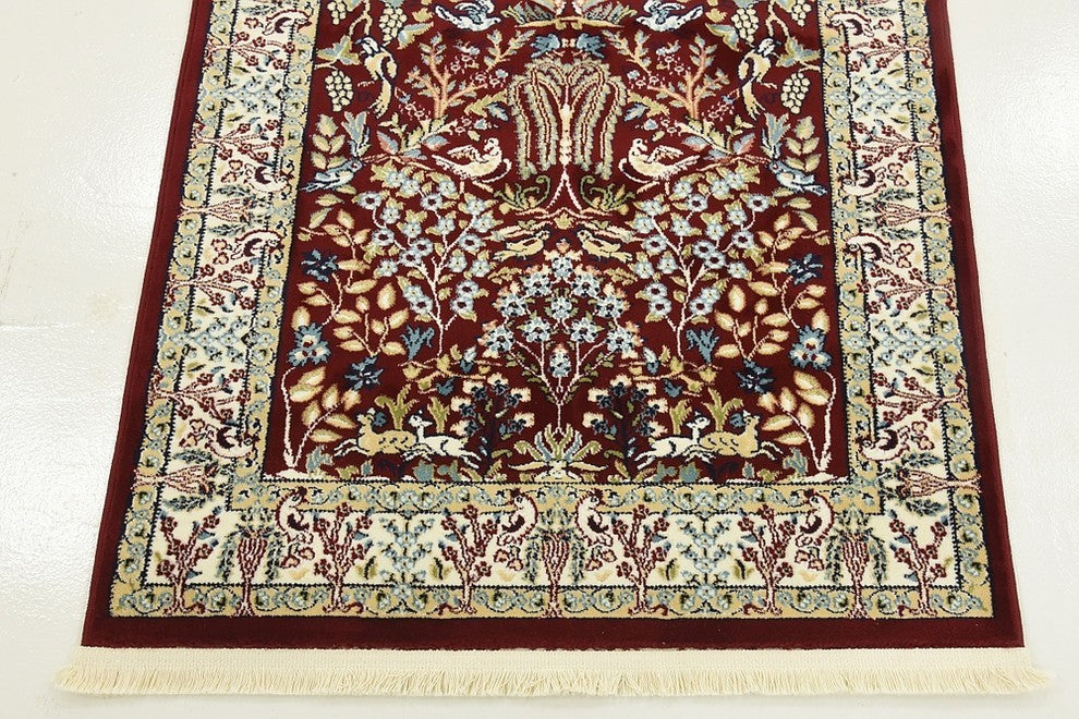 Unique Loom Burgundy Bristol Narenj 3' 0 x 5' 0 Area Rug