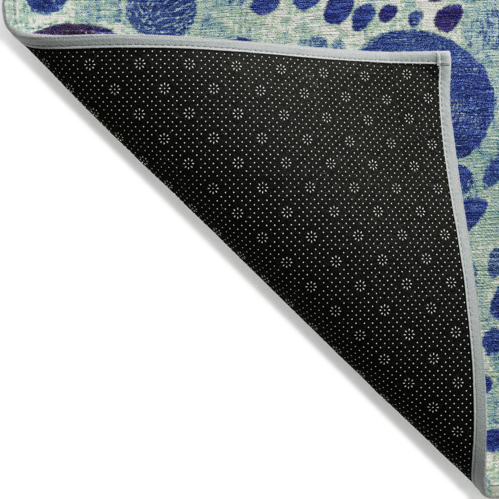 Machine Washable Indoor/Outdoor Chantille ACN1895 Navy 2'6" x 3'10" Rug