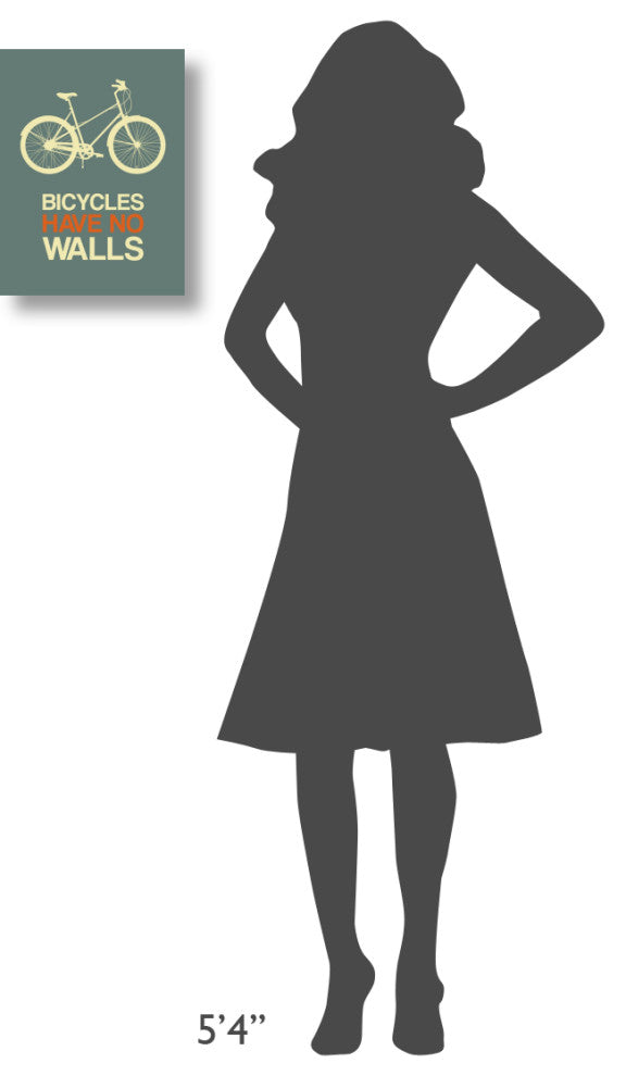 "Bicycles Have No Walls Poster 3" Fine Art Print