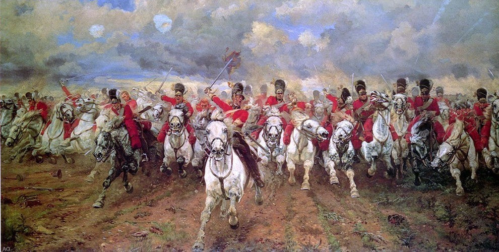 Elizabeth Thompson Scotland For Ever! Premium Canvas Print