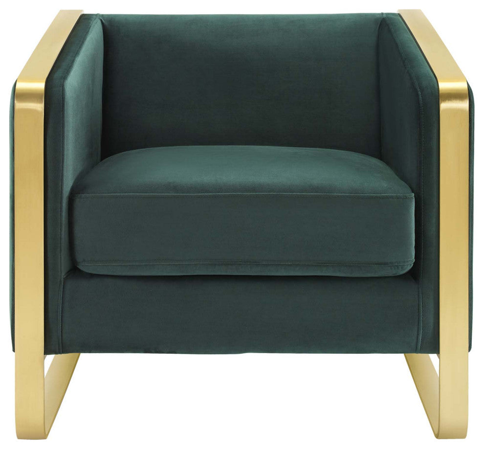 Visualize Accent Club Lounge Performance Velvet Armchair by Modway