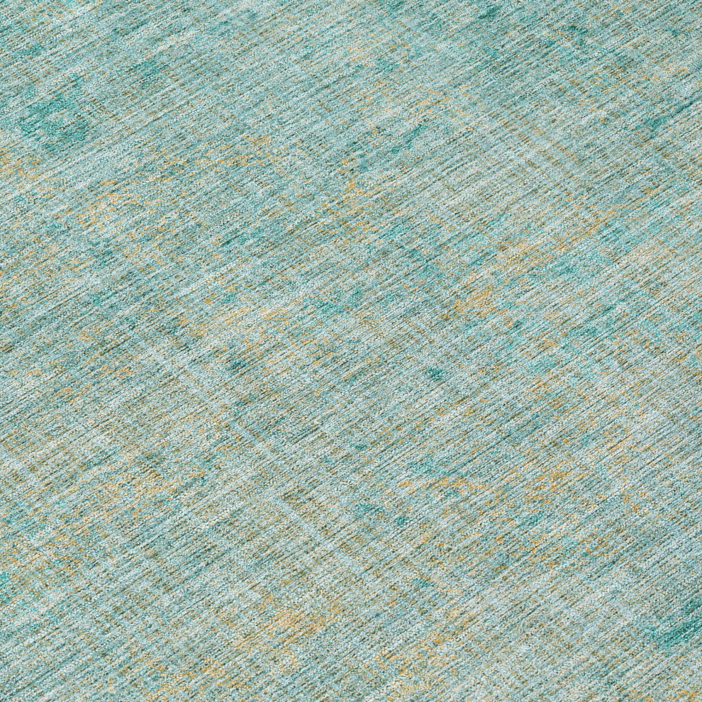 Machine Washable Indoor/Outdoor Chantille ACN1901 Teal 8' x 10' Rug