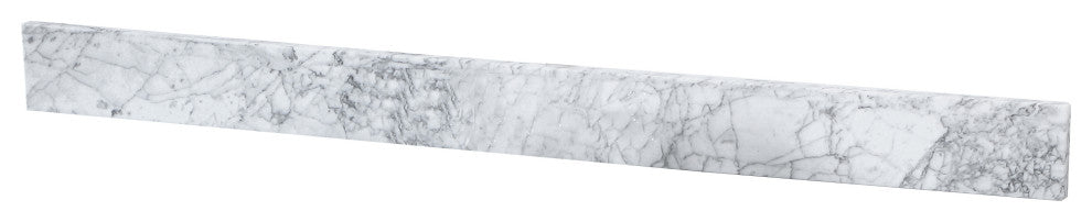 48" Backsplash, Carrara White