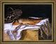 Jean Frederic Bazille Still Life with Fish Framed Premium Canvas Print, 18"x24"