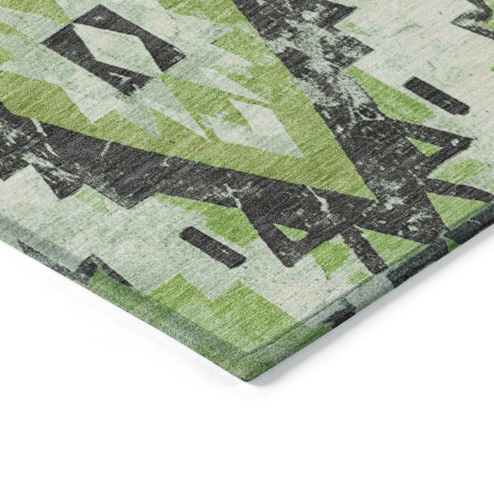 Machine Washable Indoor/Outdoor Chantille ACN1878 Aloe 1'8" x 2'6" Rug