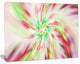 Exotic Multi Color Spiral Flower, Abstract Canvas Art Print, 20x12
