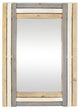 Hand-Painted Wooden Stripes Mirror