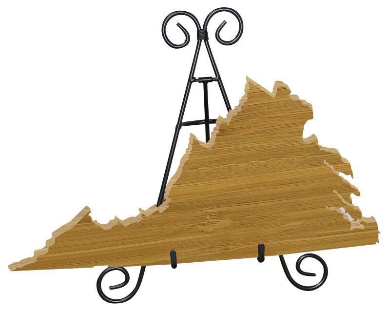 State Shaped Cutting Boards, Brown Richlite, Virginia