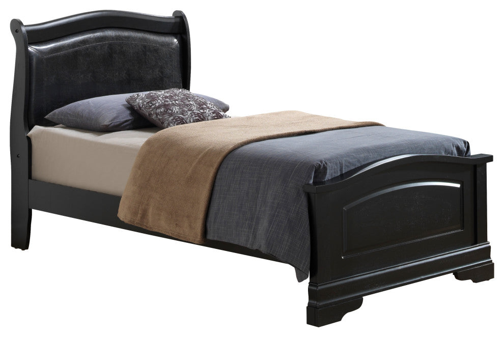 Lobitos Bed, Black, Twin
