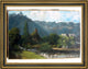 Gustave Courbet Le Glacier Saillon Valais Framed Premium Canvas Print, 21"x28"