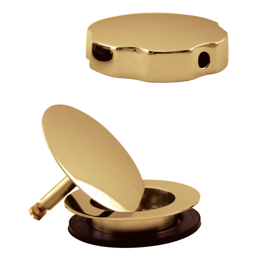 European Style Trim For Cable Drive Bath Waste In Polished Brass, Polished Brass