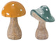 Garden Mushroom Decor, 2-Piece Set