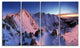 "Slovakia Tatras Winter Mountains" Landscape Wall Art, 4 Panels, 48"x28"