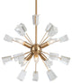Woodbridge Lighting Stardust 6-Light Sputnik Chandelier, Brass