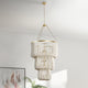 Amanda White Beaded Chandelier