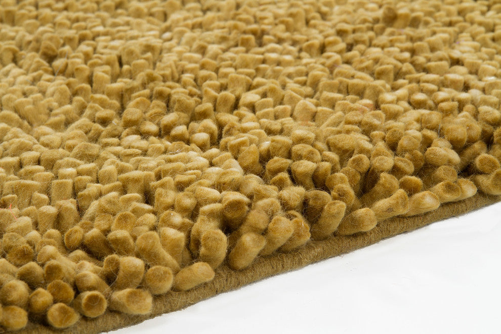 Strata Contemporary Area Rug, Gold, 5'x7'6" Rectangle
