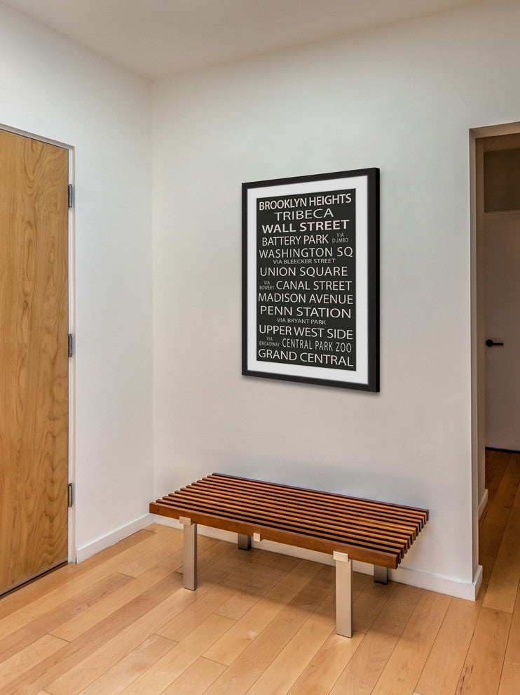 "NY Neighborhoods" Framed Painting Print, 24x36