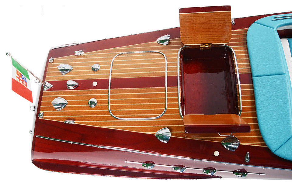 Riva Triton Painted Large Wooden Handcrafted boat model