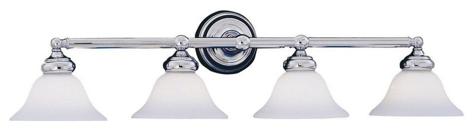 Opal Essence 4-Light Bath Bar, Chrome