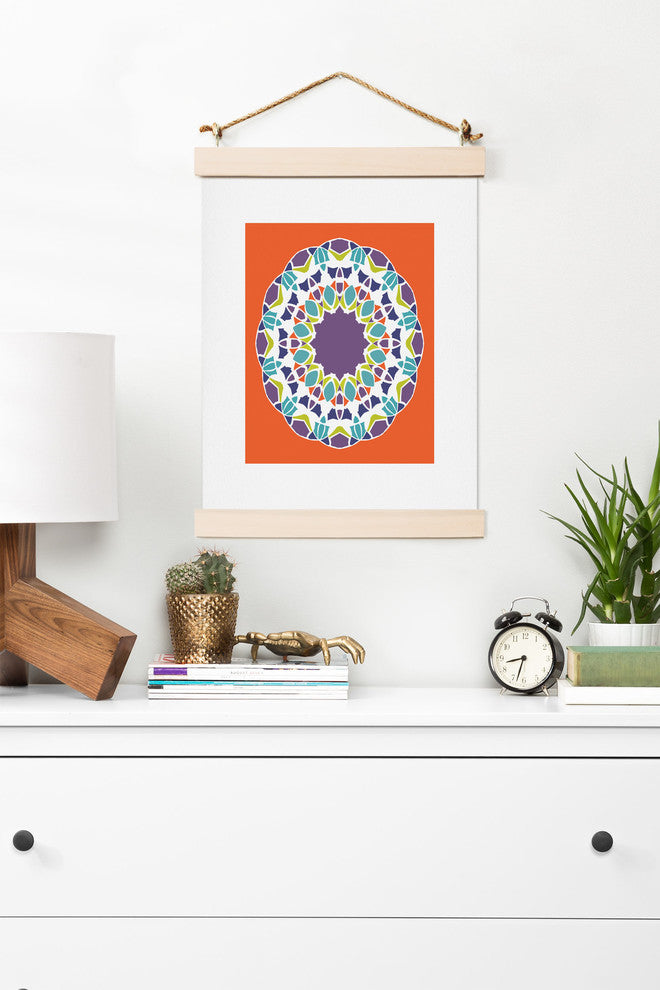 Deny Designs Karen Harris Mod Medallion Mulberry Art Print
