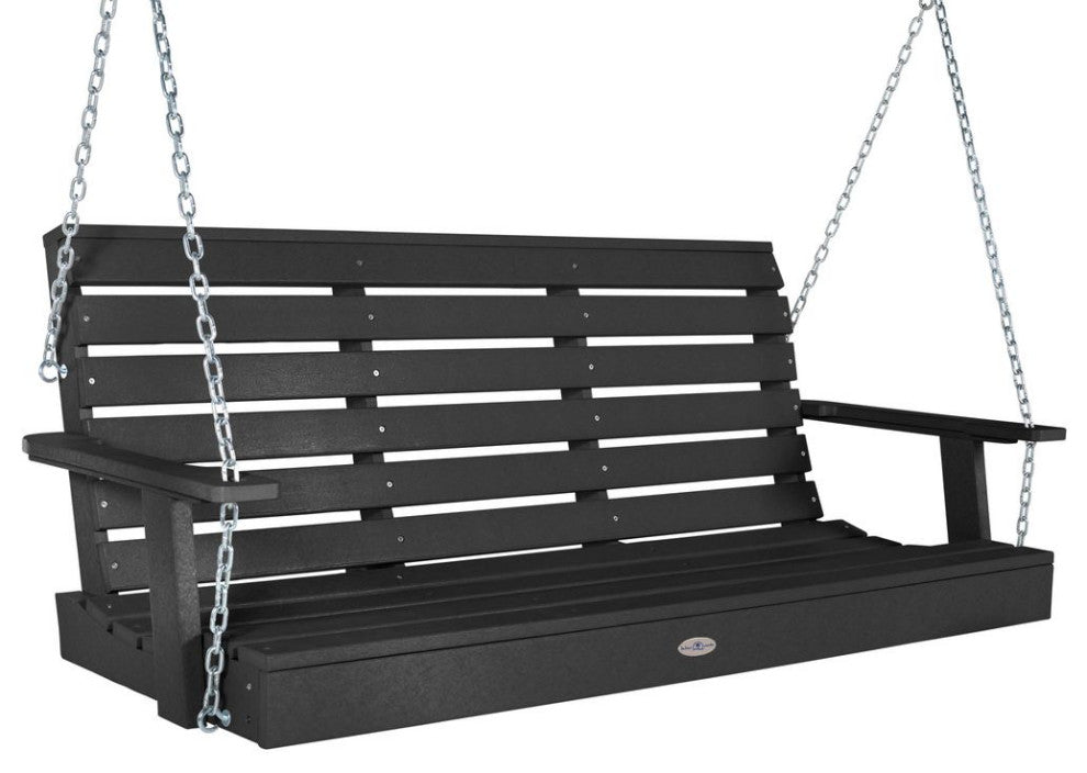 Riverside Porch Swing 5', Black Sand