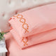 Serenta Puka Lei Embroidered 4 Piece Bed Sheet Set, Rose Quartz, King