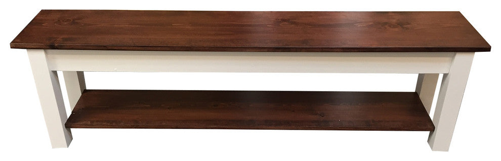 1776 Storage Bench, Shoe Rack Bench, 30"