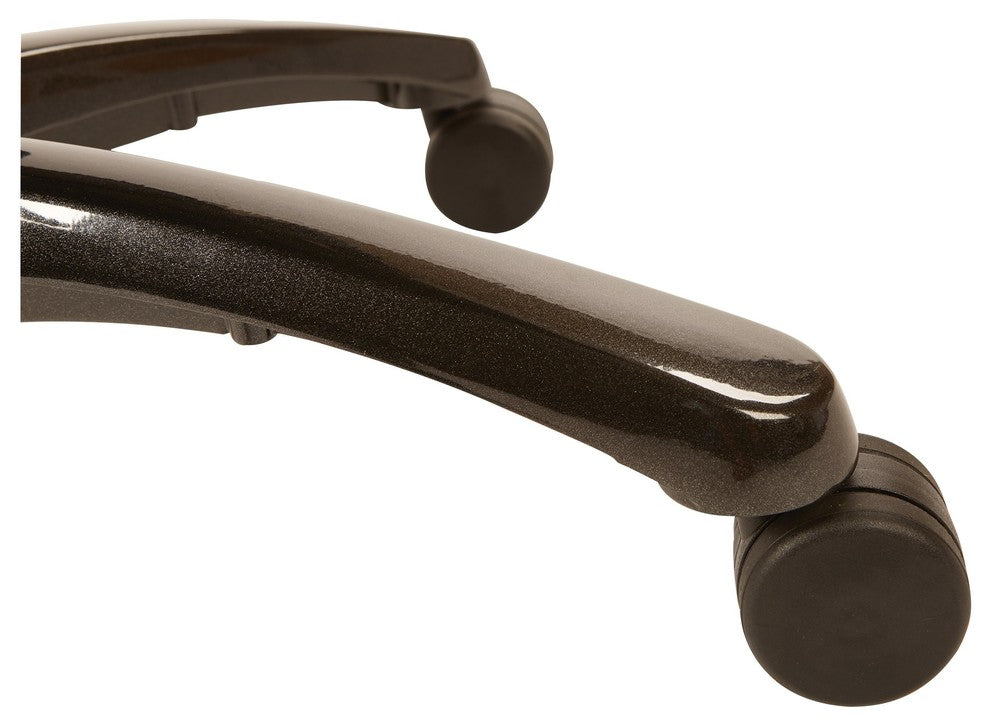 Vertical Black Mesh Back Chair With Shiny Black Base