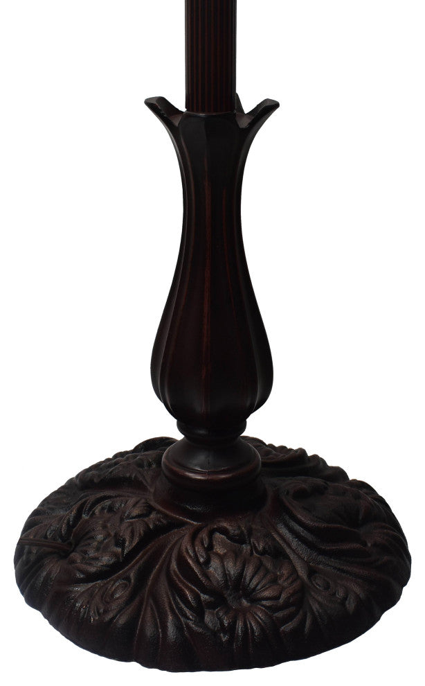 Tiffany Style Impearled Reading Floor Lamp, 62" Tall