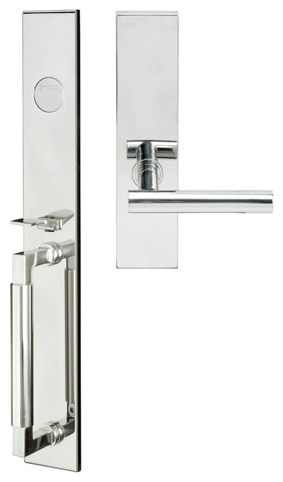 Copenhagen Lever, Mortise Dummy Handleset, Right Hand, Polished Stainless Steel