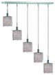Elegant Mini Pendant, Chrome Finish With Royal Cut Crystal