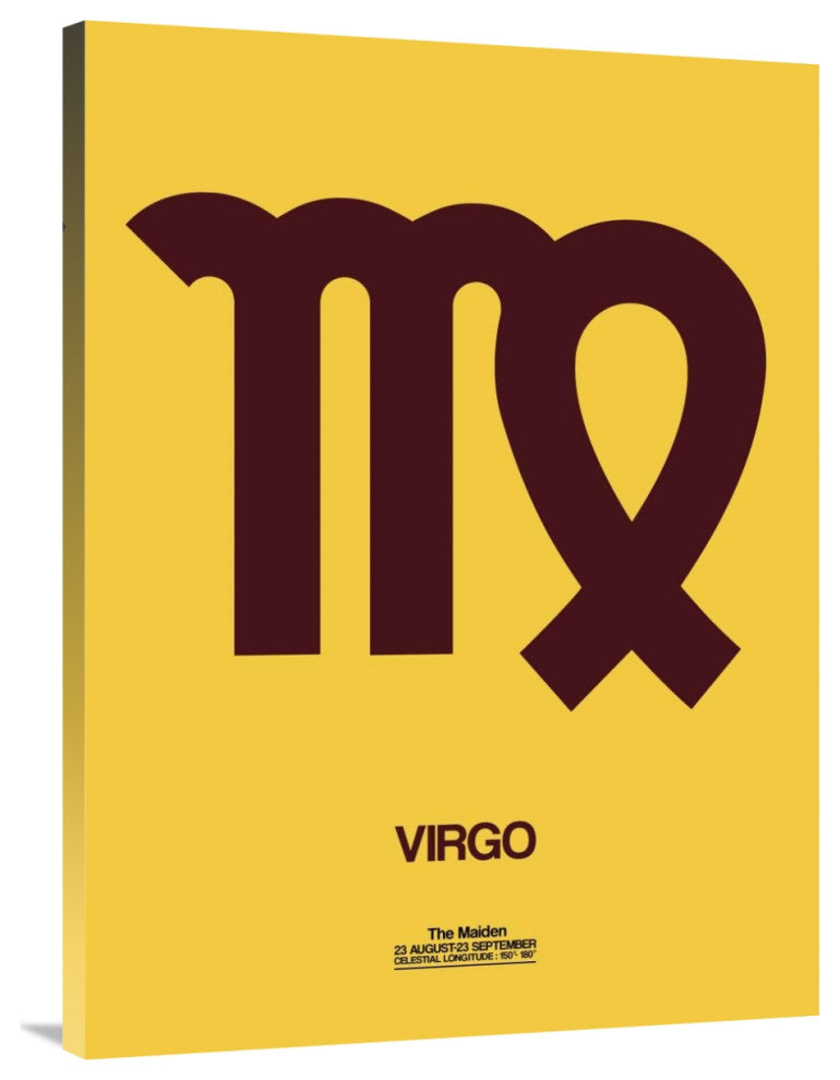 "Virgo Zodiac Sign Brown" Fine Art Print