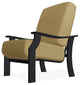 St. Catherine Deep Seat Outdoor Armchair, Stucco/Black