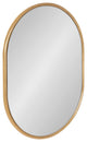 Caskill Capsule Framed Wall Mirror, Gold, 18x24