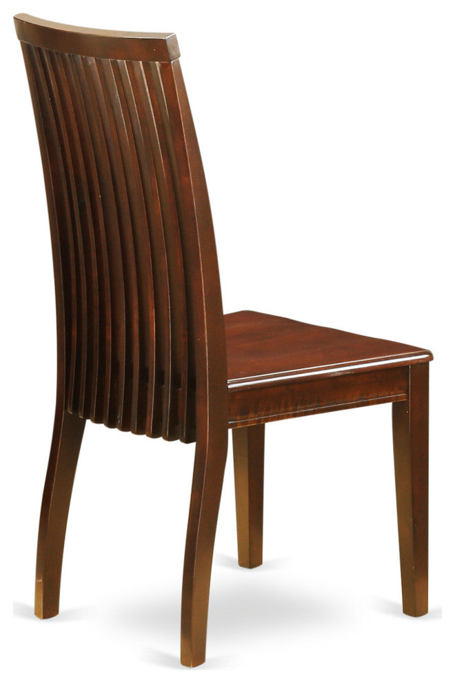 3 Pc Dining Set Mahogany Small Dining Table, 2 Mahogany Wood Chairs