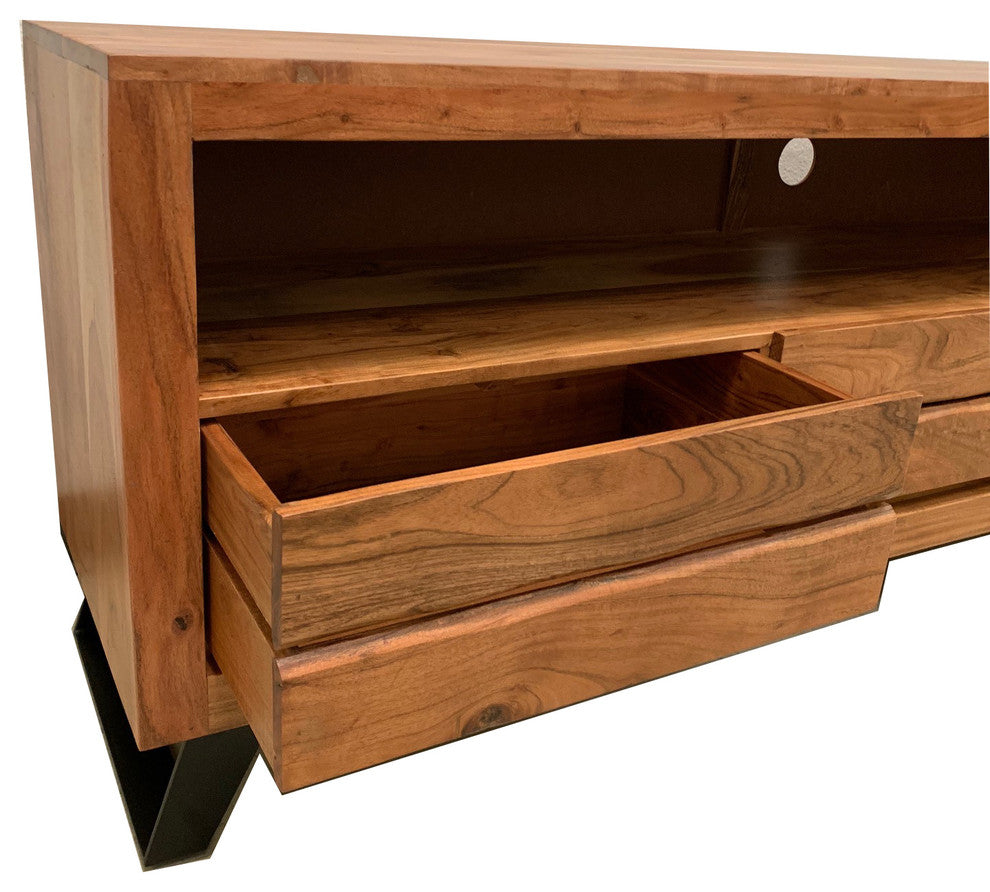 Timbergirl solid acacia wood live edge TV Console