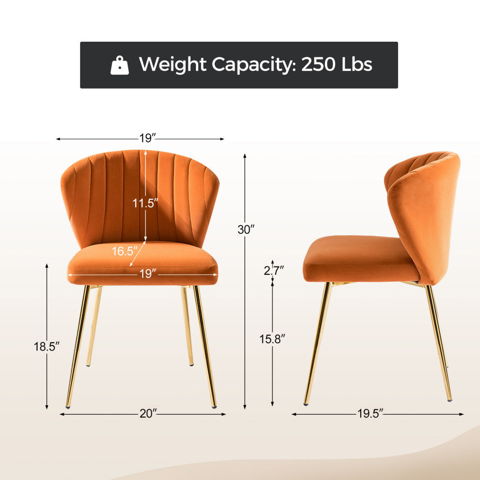Milia Dining Chair, Orange