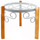 Goldwell Designs 7.5" Metal & Wood Counter Stand, White Metal