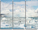 "Vatnajokull Glacier in Iceland" Metal Wall Art, 3 Panels, 36"x28"