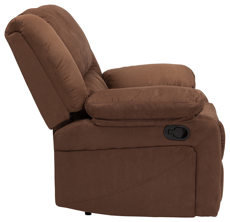 Harmony Series Chocolate Brown Microfiber Recliner