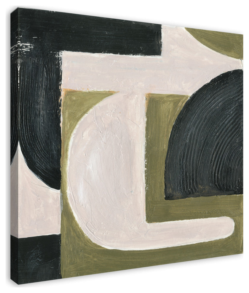 Abstract With Green 36 x 36 Canvas Wall Art