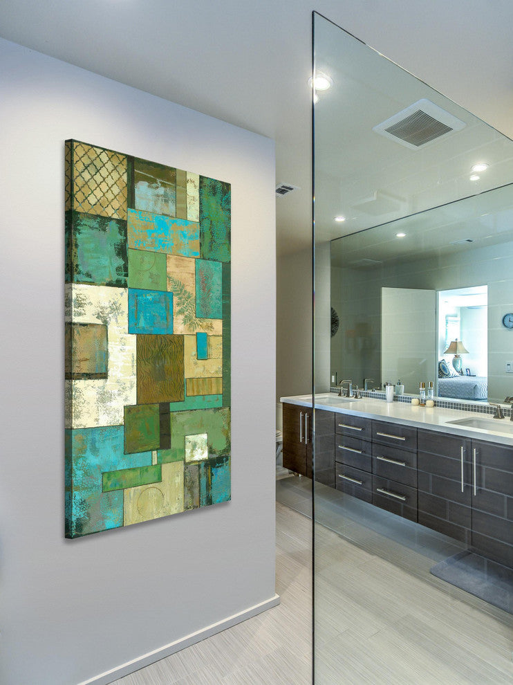 "Fossil Infusion II" Painting Print on Wrapped Canvas by Julie Joy