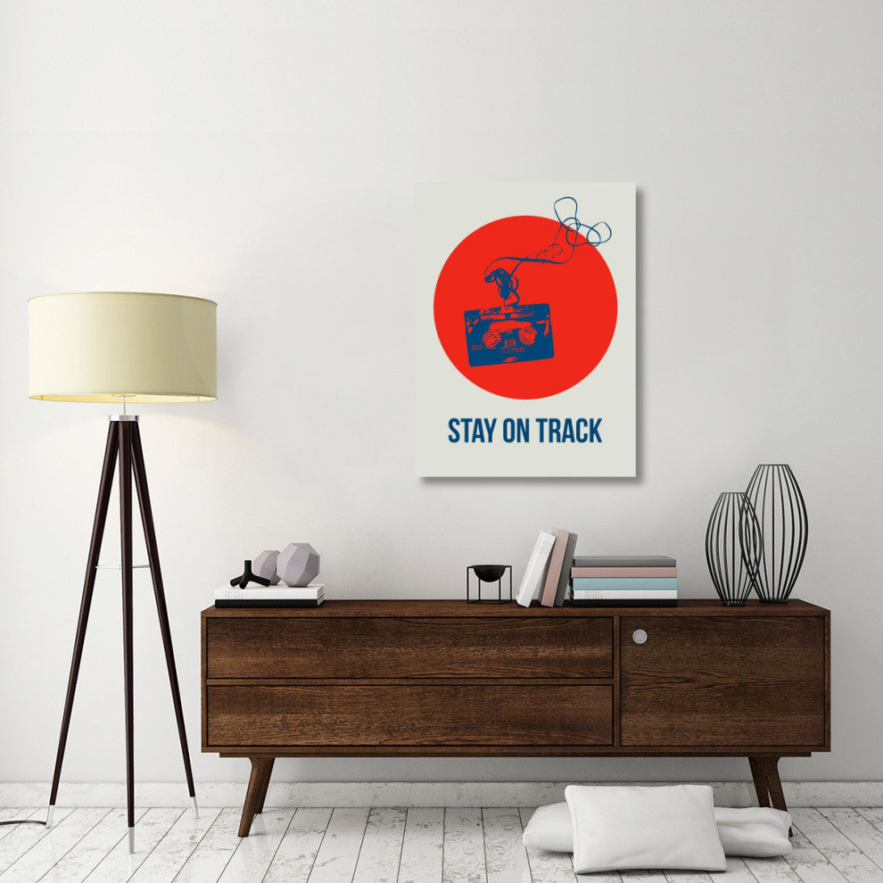 "Stay On Track Circle Poster 1" Fine Art Print