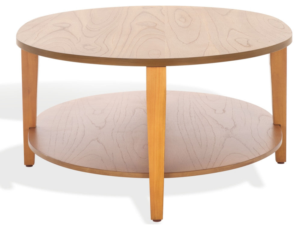 Safavieh Couture Leonardi Oval Wood Coffee Table, Natural