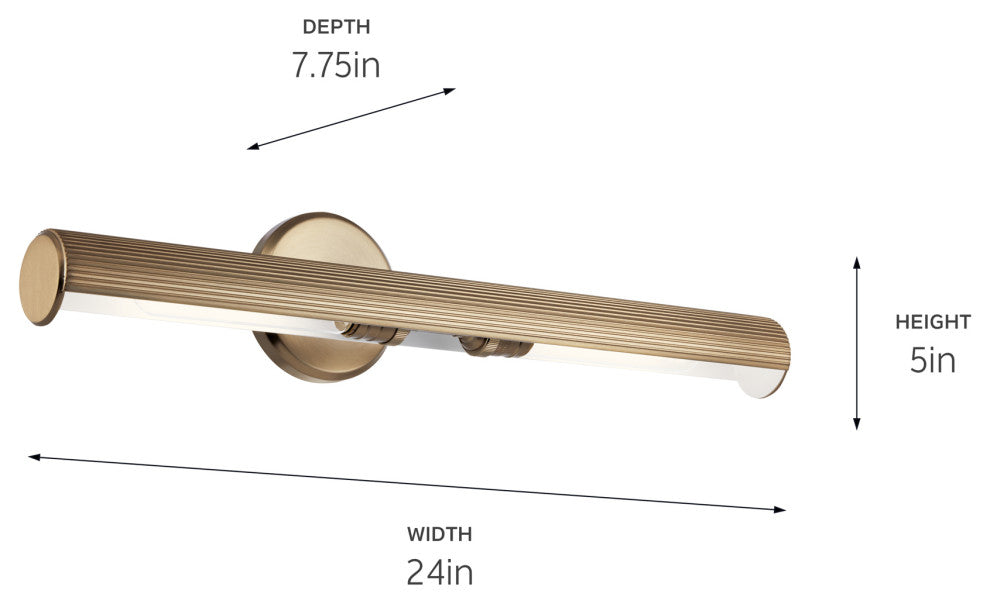 Midi 24" Picture Light, Champagne Bronze